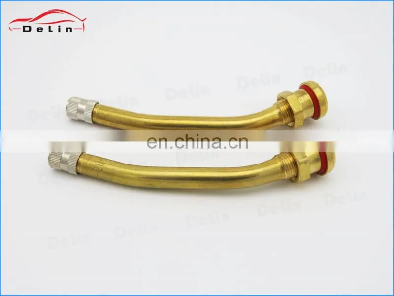 DeLin hot sell V3.20.11 tube metal clamp-in truck bus tire valve