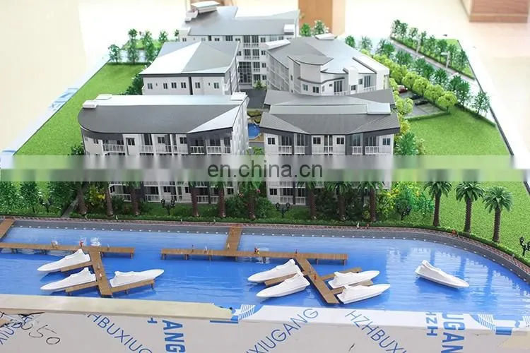 Construction building layout scale model making , real estate building model