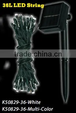 36L 5.5m LED solar light string, holiday decoration light