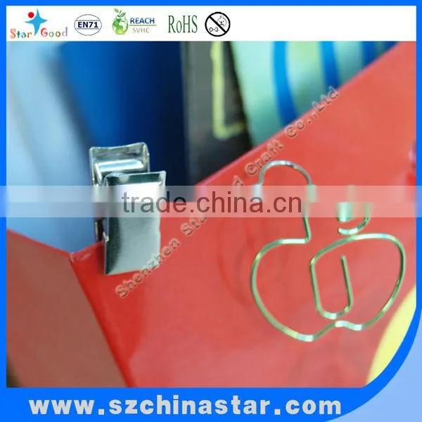 Safe material PET coated iron wire paper clip put in PP box packing