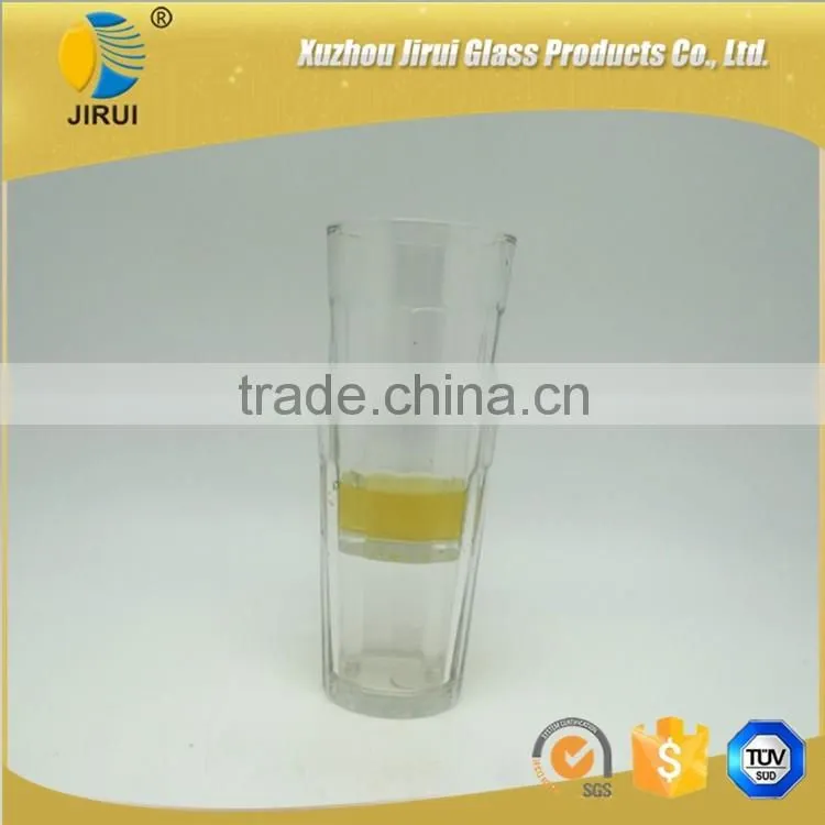 330ml big wide mouth glass cups for water drinking