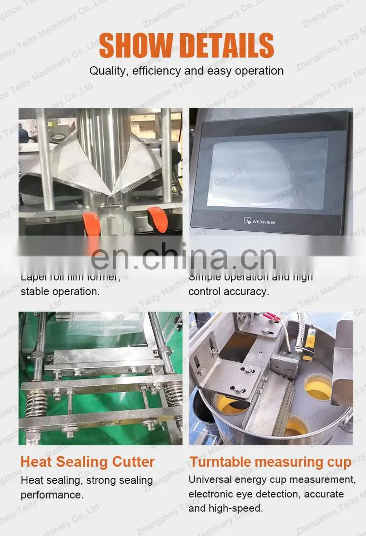 Multifunctional Fully automatic potato plantain chips French fries biscuit pouch packing machine 1g 1000g 2000g 3000g