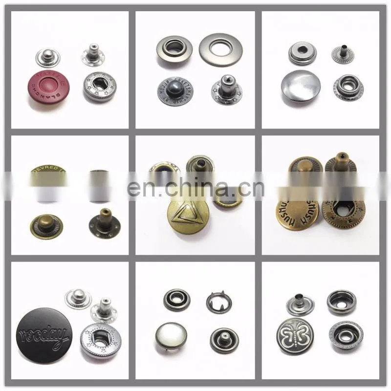 12.5mm Custom Brass Logo Factory Button