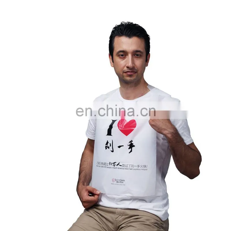 Customized Disposable Restaurant Plastic Bib for Adults