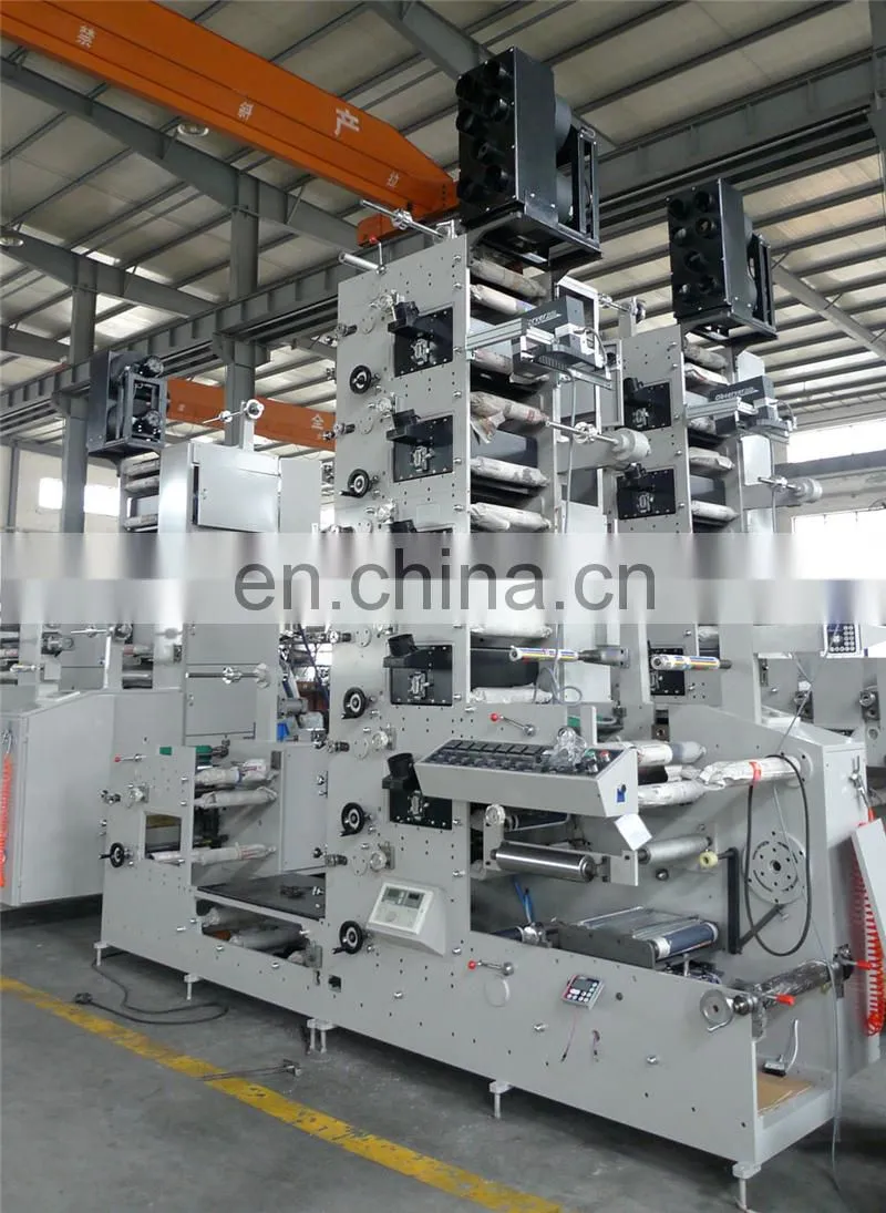 UTR320-5 5 Five Color Automatic LED UV Oven Autoadhesive Sticker Flexo Printing Machine, Self Adhesive Bear Wine Label Printer