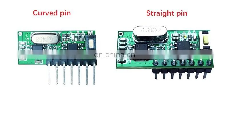 Wireless 433Mhz RF Module Receiver and Transmitter Remote Control Built-in Learning Code 1527 Decoding 4 Channel Output