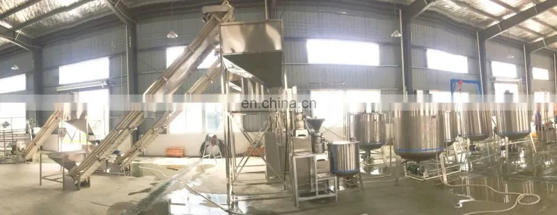 Factory Shanghai Full automatic Nuts paste grinder grinding making machine peanut butter processing plant production line