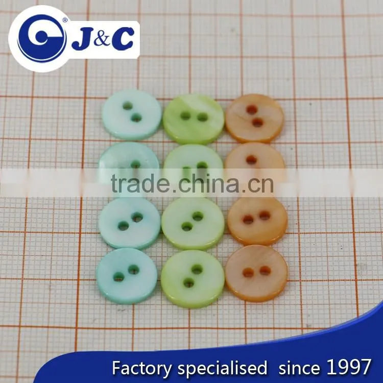 2 holes coloring river shell buttons with logo customize