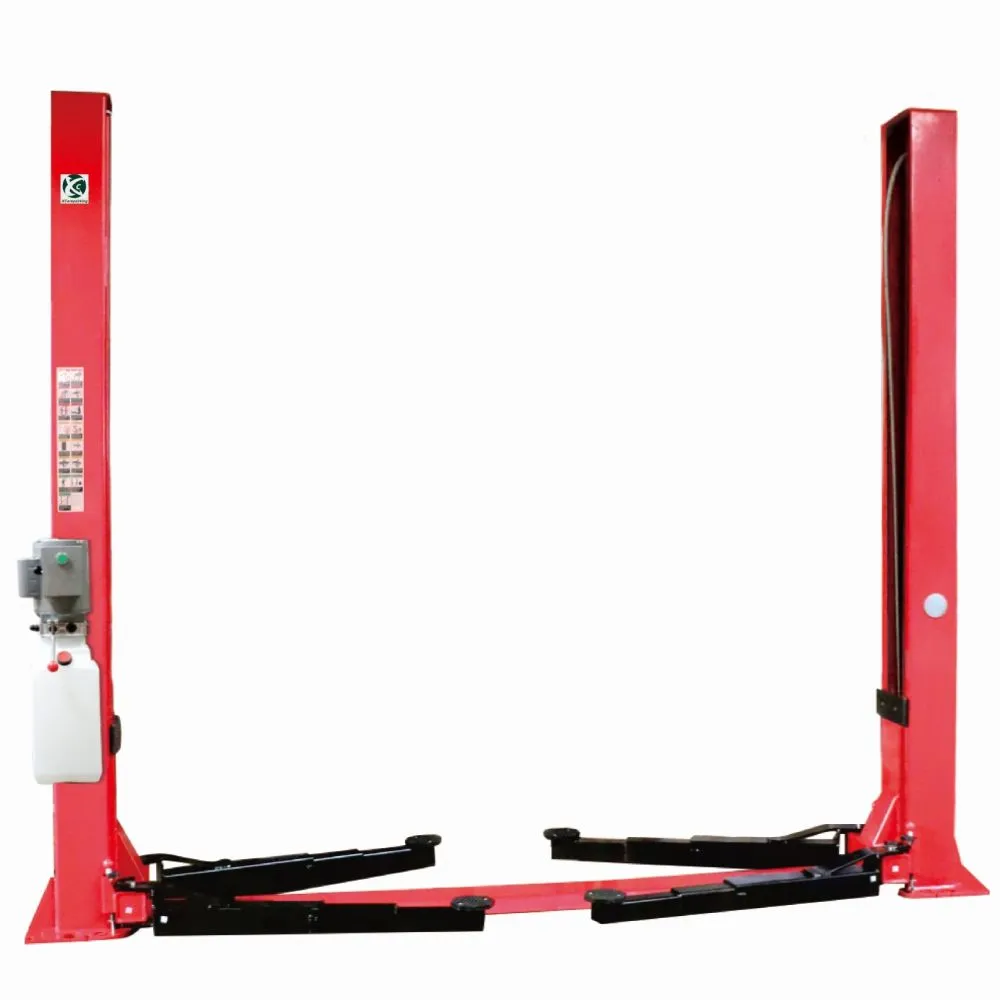2 Floor Plate Type Two Post Hydraulic Car Lifts for Seychelles Client