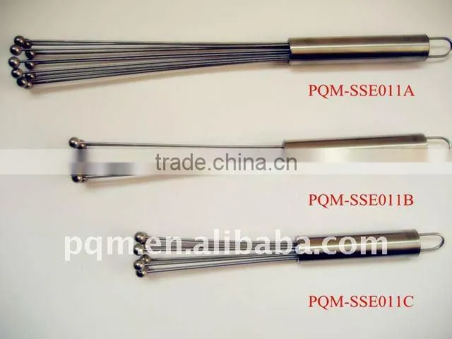 High durability stainless steel egg whisk 011C