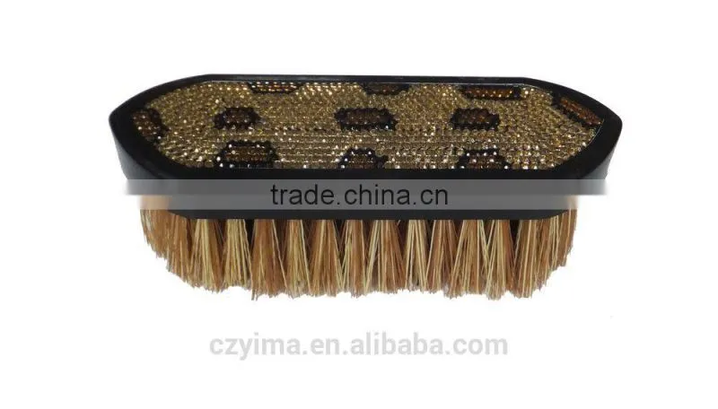 New! bling horse dandy brush/leopard pattern/rhinestone