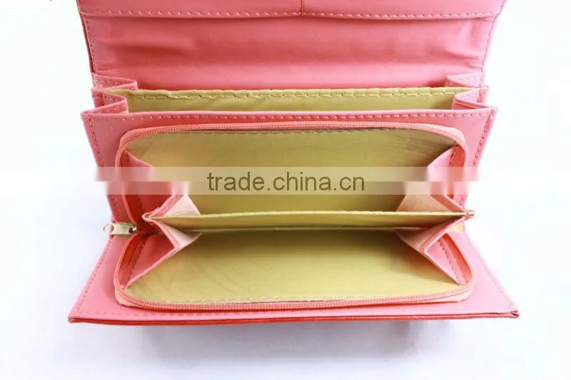 Factory price!Trendy multifuctional PU leather women purse,ladies wallet,women wallet