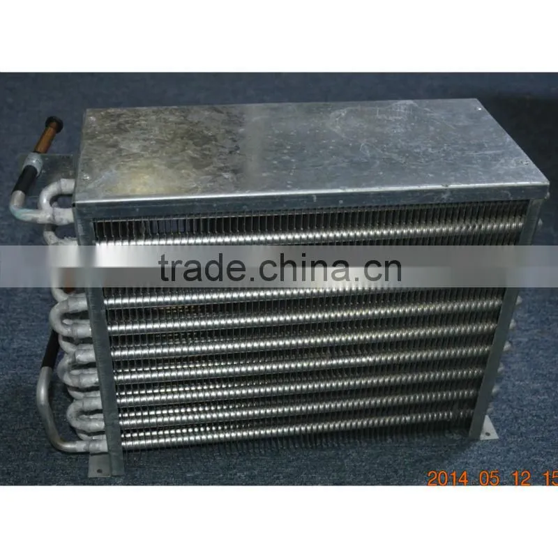 Fin tube type refrigeration condenser