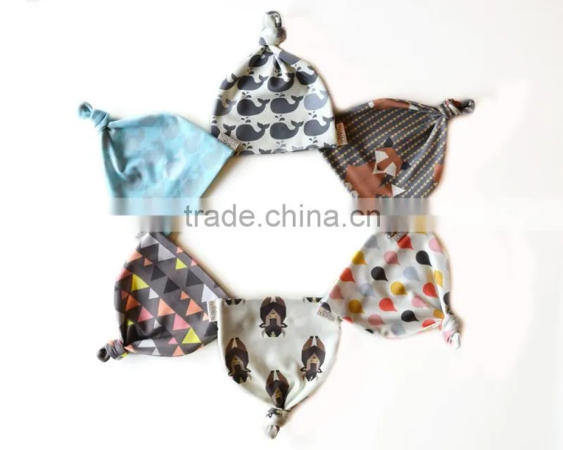 Children Hats Exclusive Custom Ins Hot Sale Baby Autumn & Winter Hats Cute Printing Pure Cotton Baby Hats
