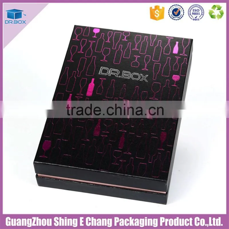 Manufacturer Wholesale CMYK Recycled 2 bottle wine box
