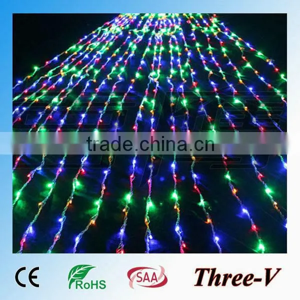2015new 8*3M 1024LEDs CE ROHS SAA LED digital curtain light led holiday time bulk christmas village led lights 220V/110V