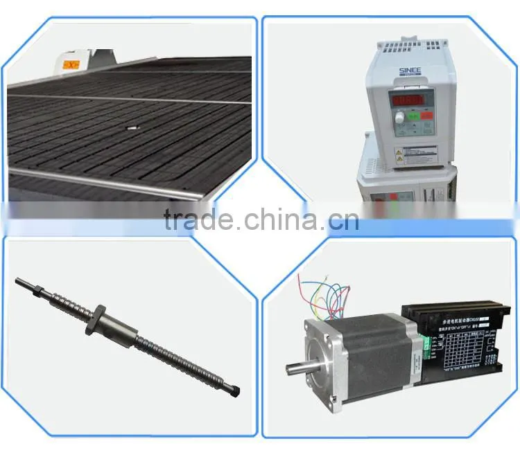 2016 1325 cnc multi process wood cnc router with 3 spindles