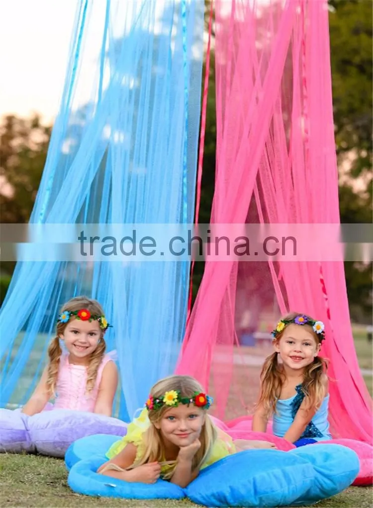 Round Girls Hanging Bed Canopy Folding Portable Iron Window Outdoor Baby Mosquito Net