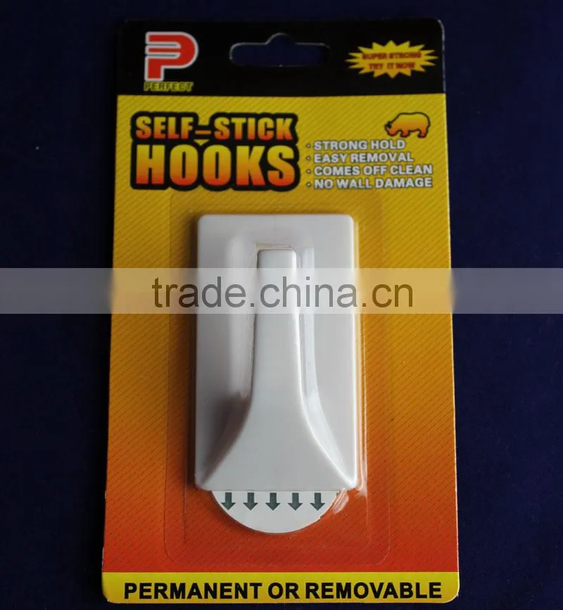 transparent adhesive plastic hooks clear