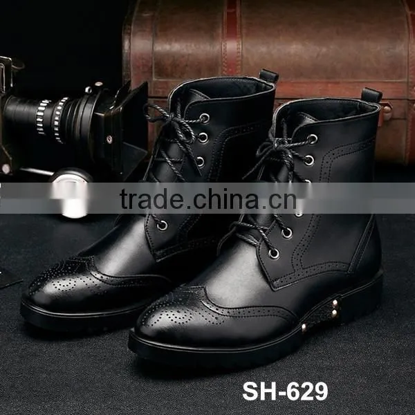 Wholesale top sale fashion leather shoes boots for man SH-629