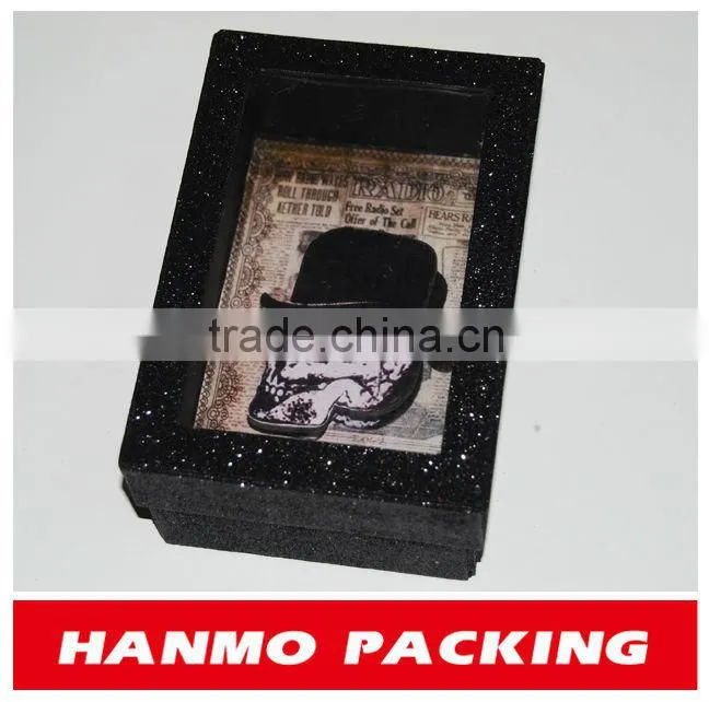 paper gift box with clear pvc window