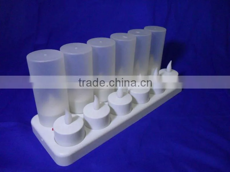 Led Rechargeable candle - 6pcs/set