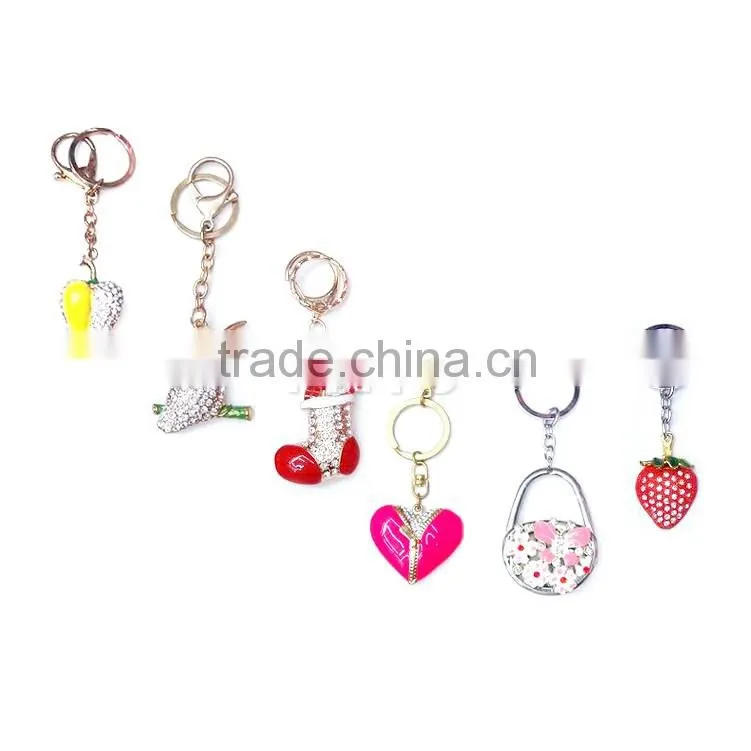 Promotional Christmac key chain and crystal ballpoint pen gift set for holiday