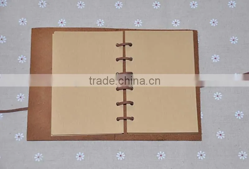 Top grade unique design handmade vintage genuine leather diary 2016