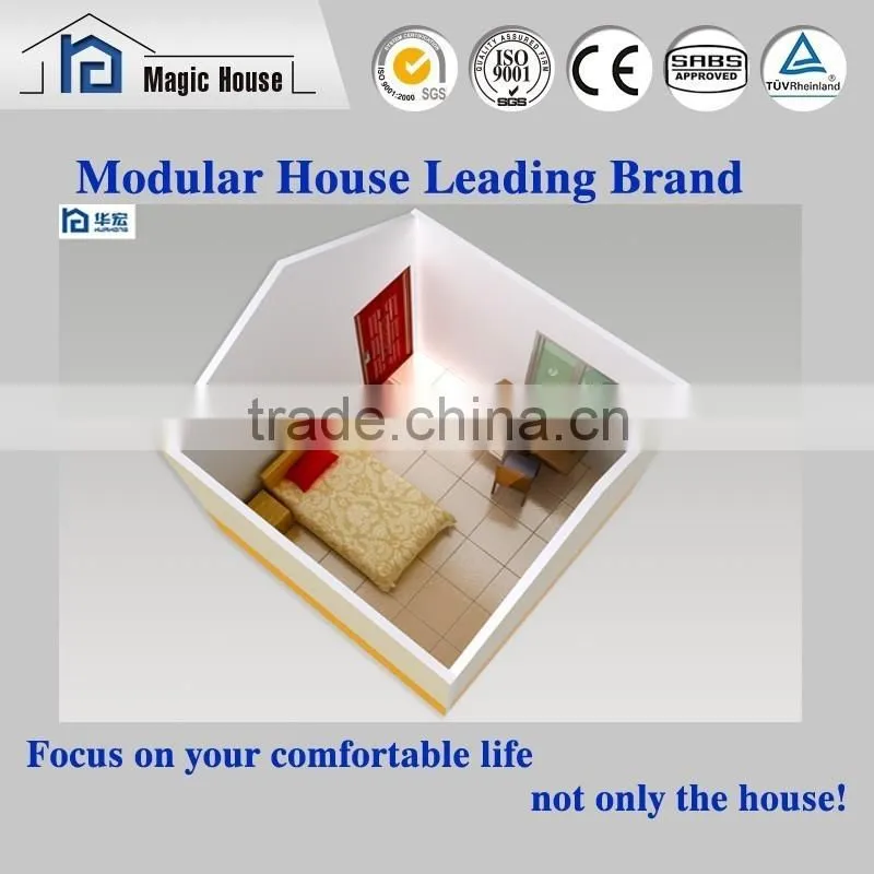 Low Cost Small Foam Cement Inside Steel Prefab House