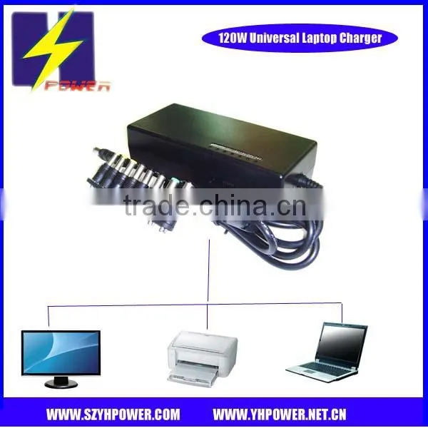 120W Universal Notebook Charger 12V-24V DC Output