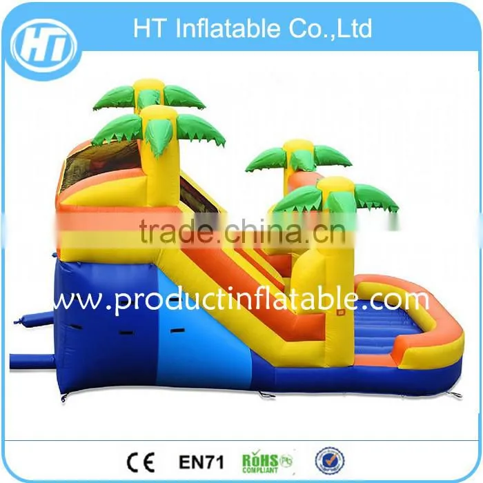 Customized Yellow inflatable slip n slide for adult, giant Inflatable Slide For Sale