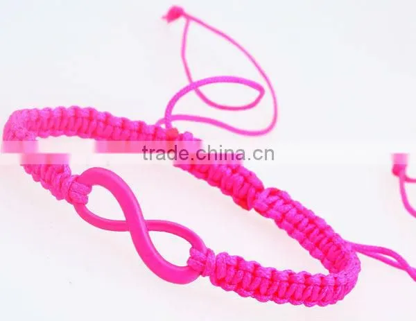 2016 Fashion Rope Bracelet Custom Multi Color Safe M Charm Bracelets