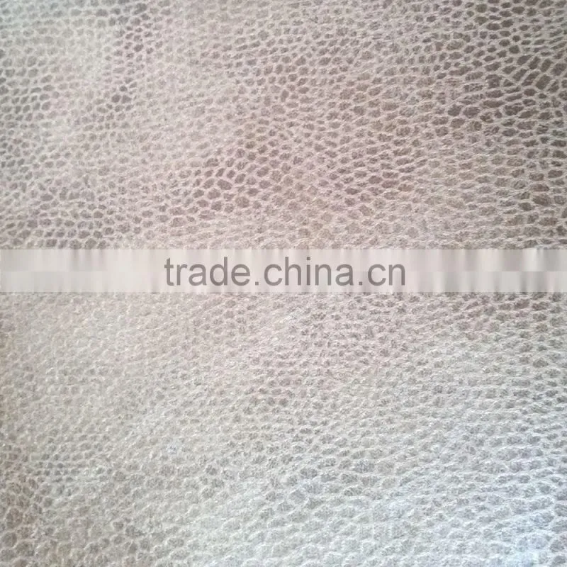 Hot stamping Sofa Fabric/ Upholstery Fabric/ Snake Polyester Suede