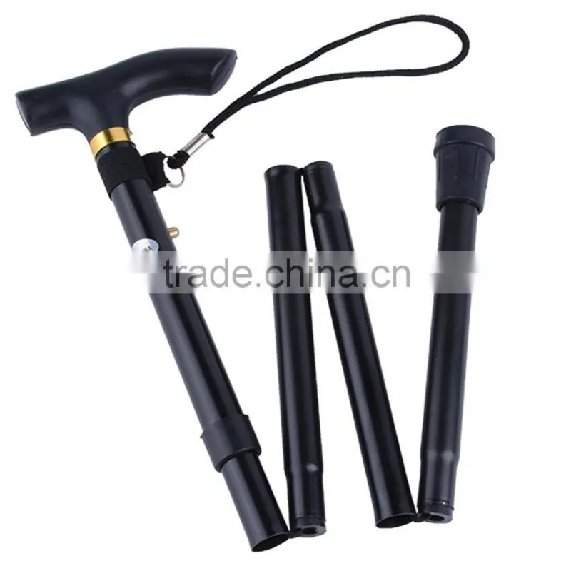 Adjustable Folding Walking Cane Strong Sturdy Aluminum Ergonomic Handle WH000365
