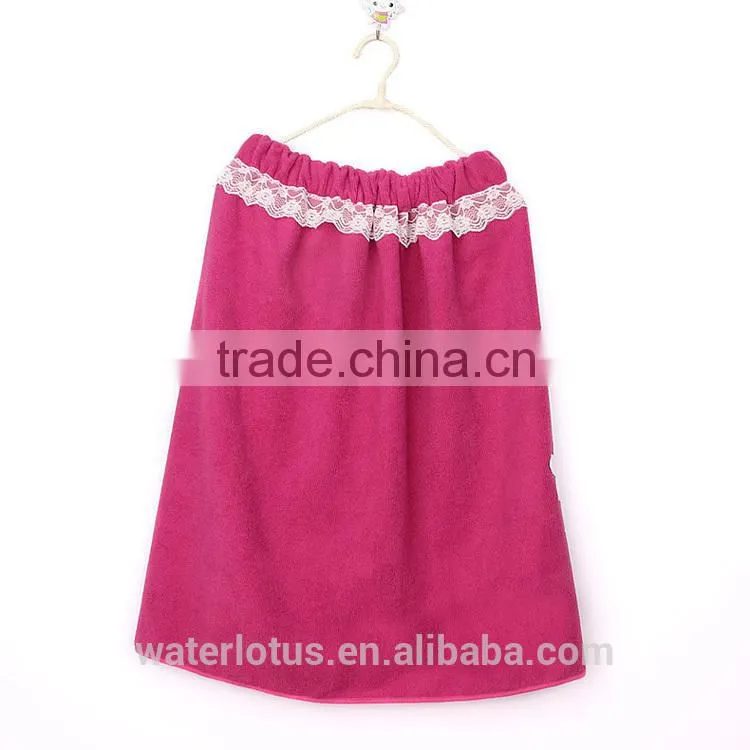2014 china yiwu factory reliable supplier pretty practical towel bathrobe with embroidery