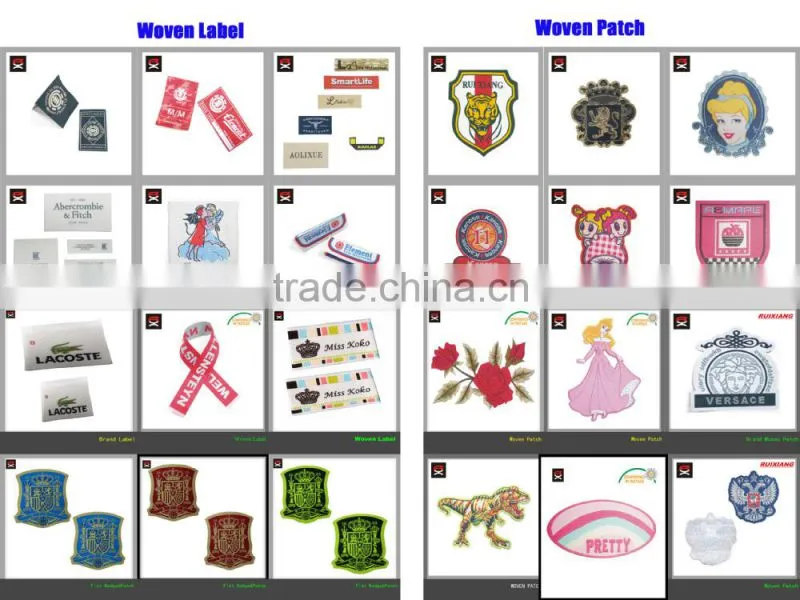 High quality woven label patch ,clothing patch