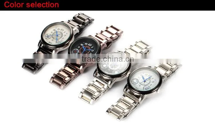 guangzhou factory cheap watch stainless steel back watch make your own watch