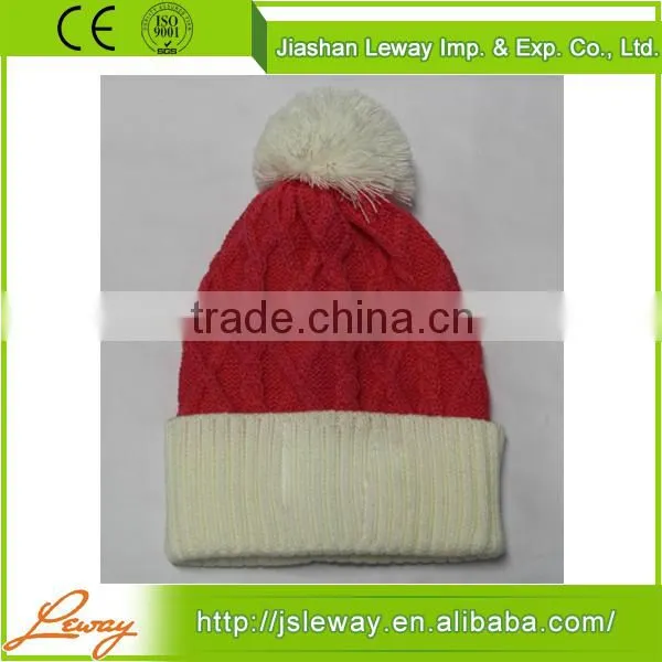 Hot china products wholesale custom pom beanie