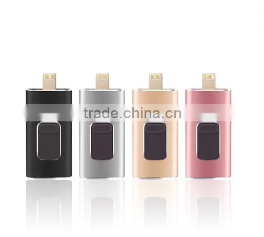 3 IN 1 100% real capacity aprroved MFI certification usb 3.0 custom Ultra Slim cheap mini 16GB 32gb 64GB U Disk usb flash drive