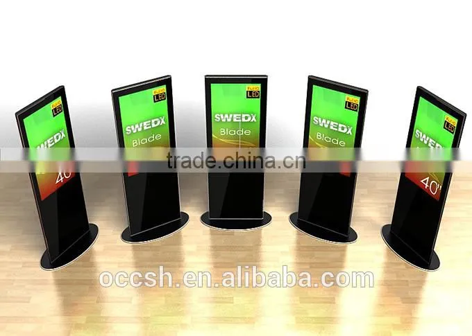 40 Inches LED Advertising Kiosk Stand Aluminum Advertising Machine