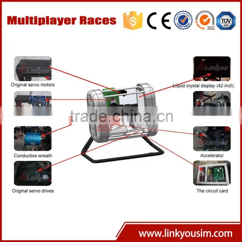 2016 VR game hall flight driving simulator with 3 screens simulator flight simulator for sale