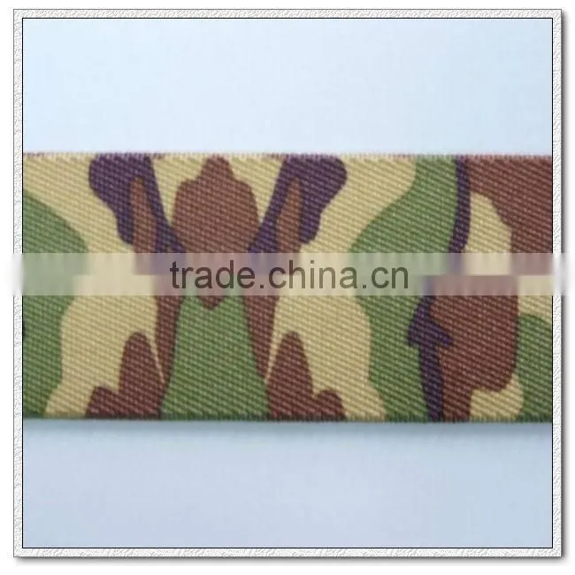 38mm printed camouflage polyester webbing for belt,polyester belts for military