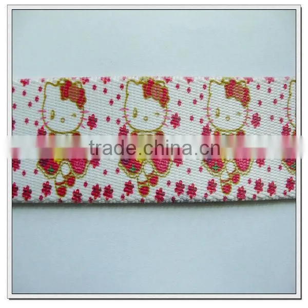 1.5 inch wide custom double side printed polyester webbing band