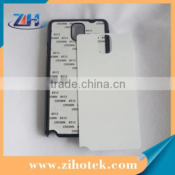 PC sublimation blank case for Samsung Note 3 with aluminum inserts