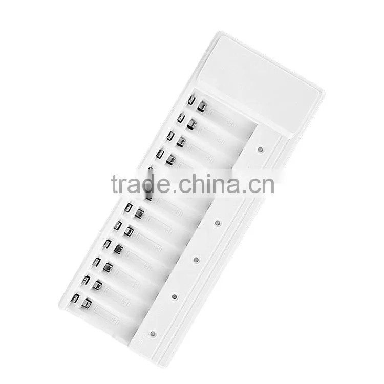 12 Bay/Slot Smart Battery Charger for AA AAA NiCd NiHM Rechargeable Batteries