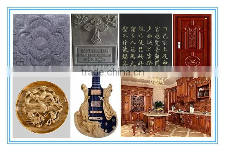 heavy model and high precision for QL-2020 stone marble cnc router carving machine