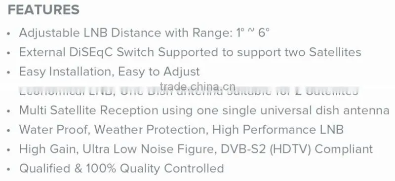 2015 new universal multi grade satellite lnb