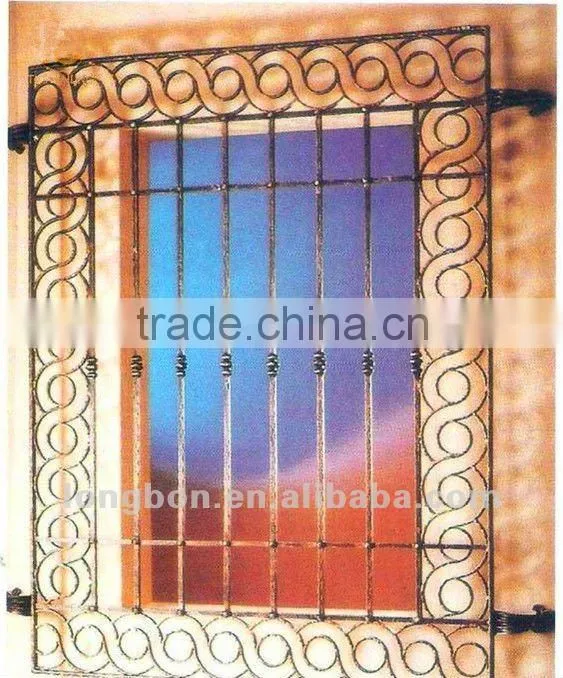 Top-selling modern wrought iron window railing