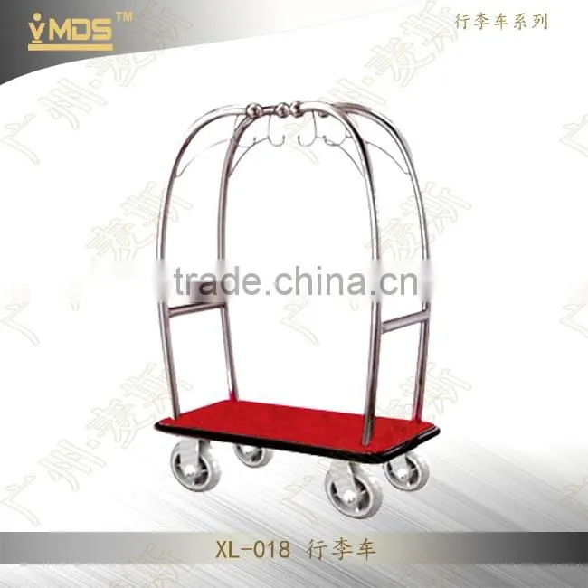 XL-007 Five Stars Stainless Steel Bellman Luggage Cart/Trolley