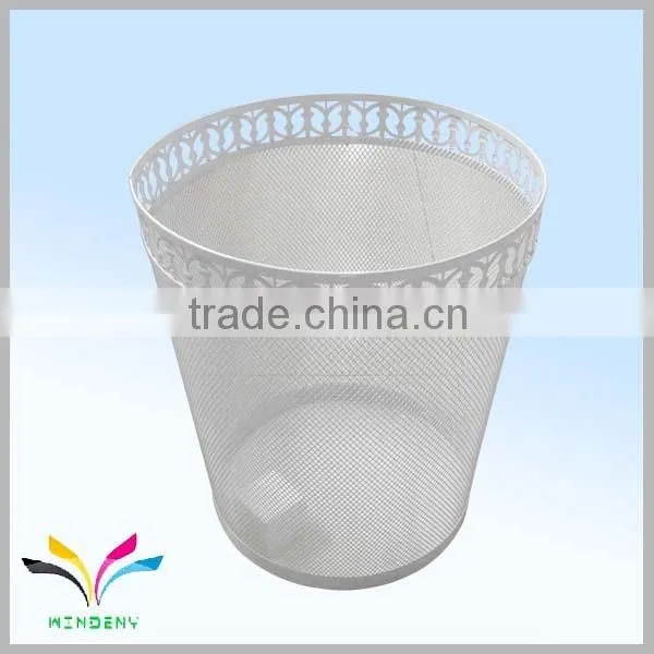 Hangzhou manufacture colorful mesh industrial management waste bin